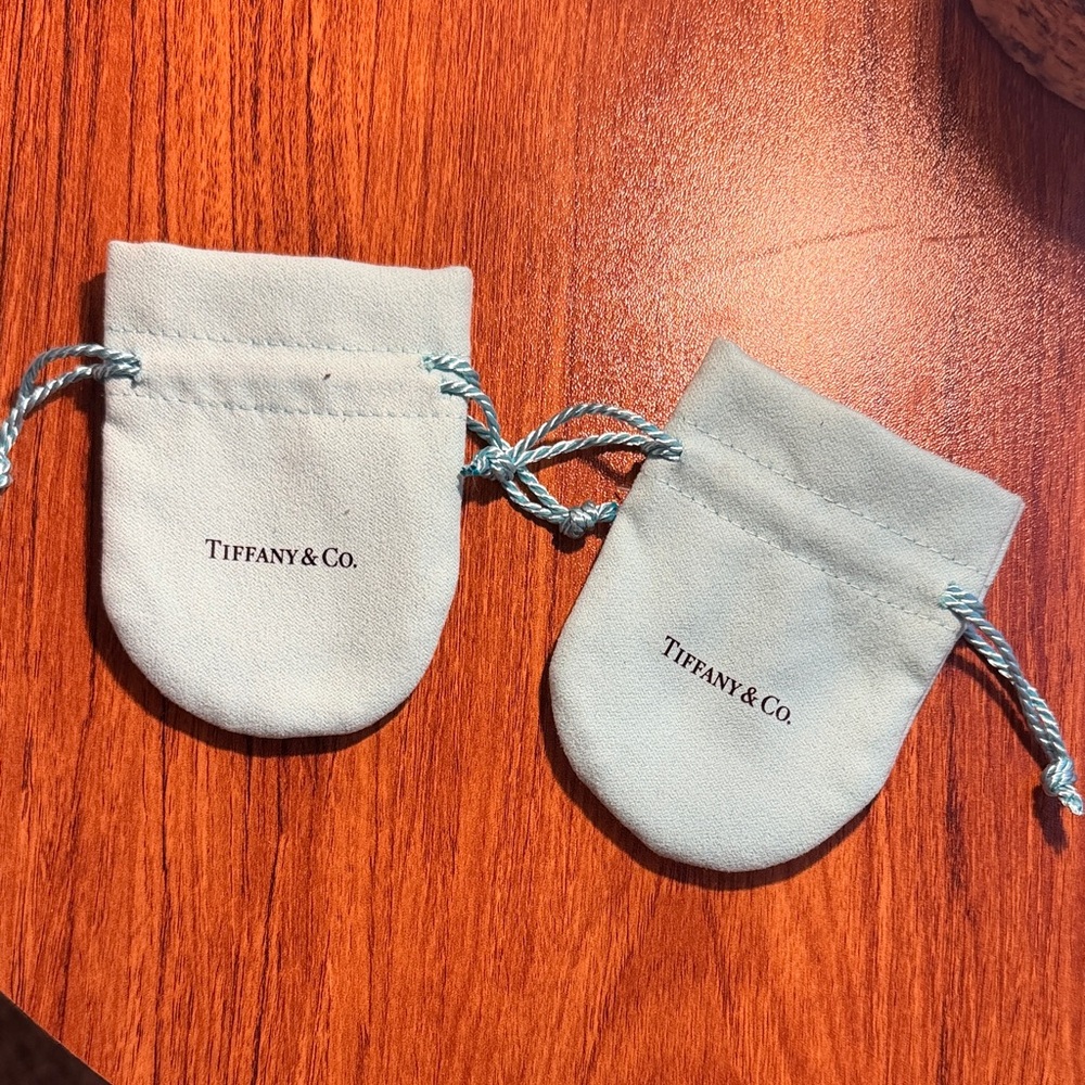 Tiffany & Co. Light Blue Ring Drawstring Pouches